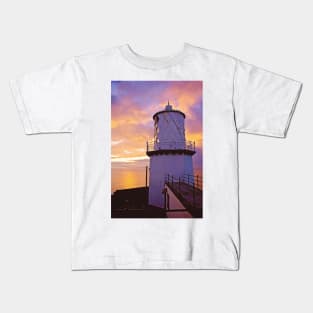 Blackhead Lighthouse, County Antrim, Northern Ireland Kids T-Shirt